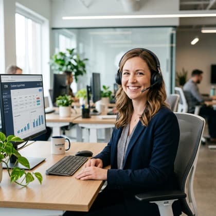 Customer support professional